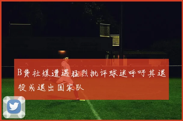 B费社媒遭遇猛烈批评球迷呼吁其退役或退出国家队